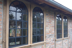 Eingebaute restaurierte Fenster aus dem ehemaligen Hobel & Sägewerk Erwin Müller in Lüchow (Wendland)